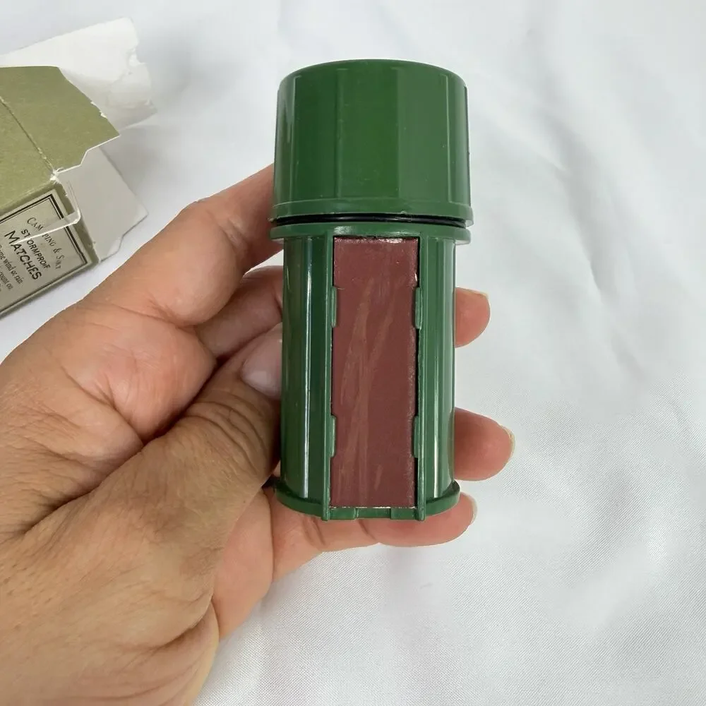 Restoration Hardware Storm proof Matches In Container And Box, camping, hiking